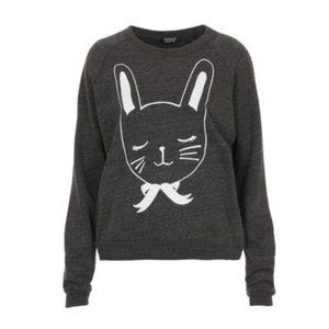 TOPSHOP / GREY BUNNY PULLOVER SWEATER / 6